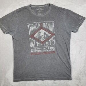 Muhammed Ali Shirt Men Large Boxer Fight Greatest Thrilla Manila Retro 70s Adult